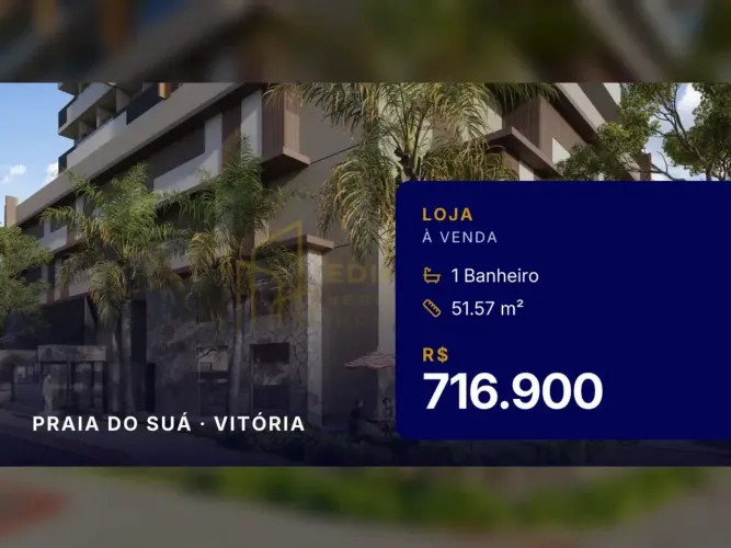 Seu novo negócio na Praia do Suá: loja em condomínio
