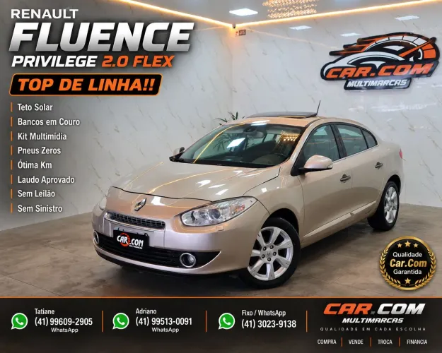Renault Fluence Sedan Privilège 2.0 16V Flex AUT 2012