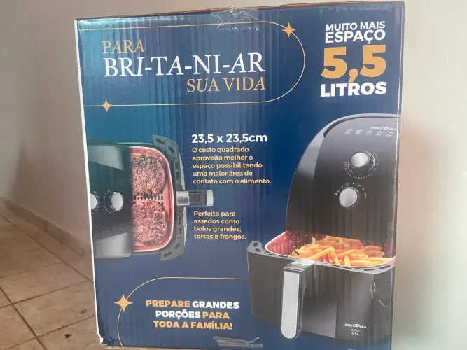Air fryer BRITÂNIA 5.5L 1500w Lacrada