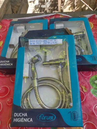 Ducha higiênica 1/4 de volta C55 cromada