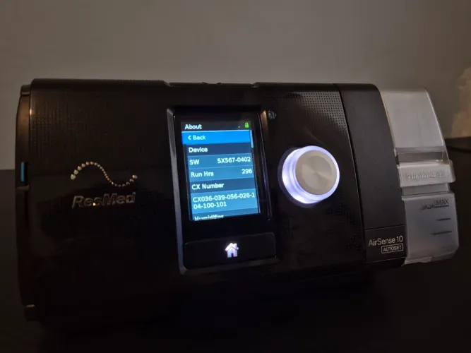 CPAP ResMed AirSense 10 AutoSet (c/ Umidificador + Tubo Aquecido + NF e Garantia)