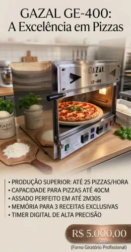 Forno elétrico industrial para pizzarias, lanchonetes, padarias etc