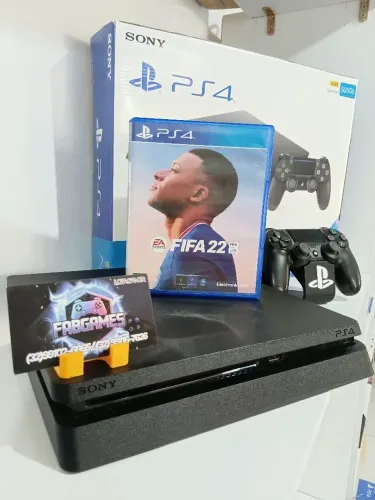 Playstation 4 Slim 500GB. Na PROMOÇÃO aqui na LOJA FABGAMES