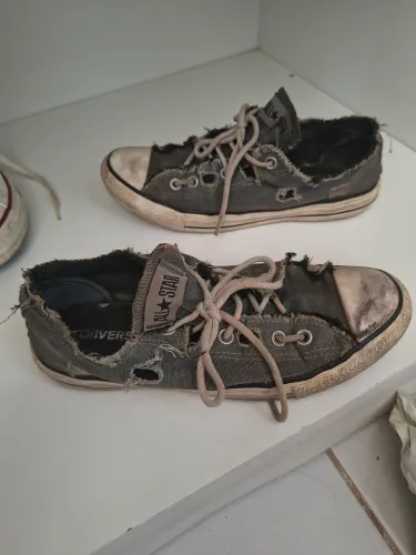 Tênis All Star Destroyed Cinza