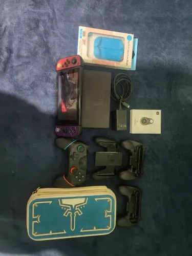 Nintendo Switch V1 Desbloqueado + 128GB + 5 Jogos + RCM Loader