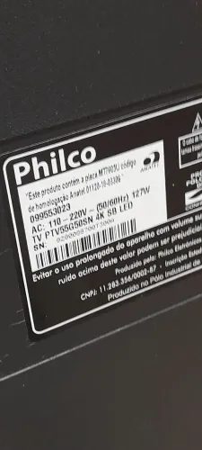 SMART TV PHILCO 4K 55 POLEGADAS  (NÂO FUNCIONA)