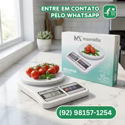 Balanca Digital De Cozinha 10kg Alta Precisao Dieta