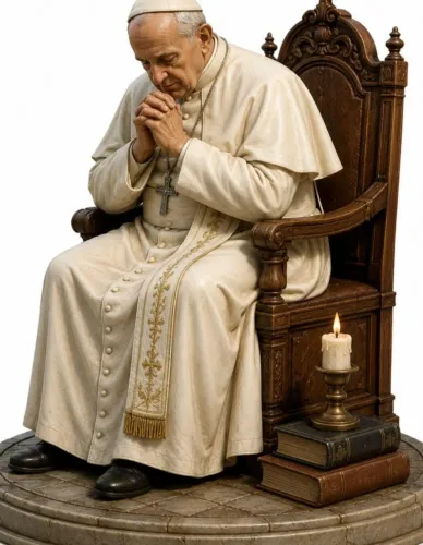 Estátua Papa Francisco