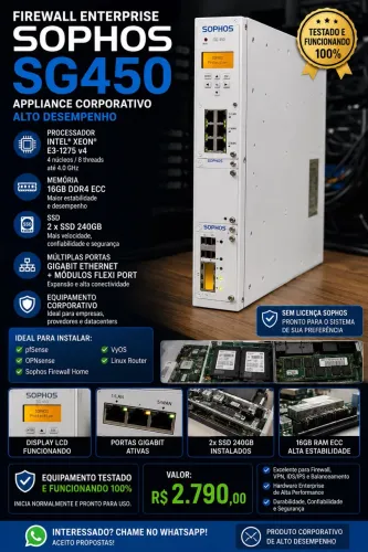 FIREWALL ENTERPRISE SOPHOS SG450