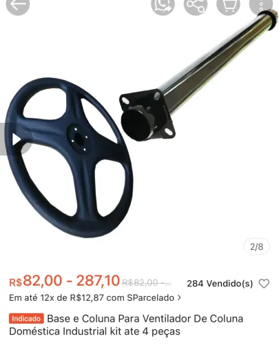 Base Ventilador Coluna Grande