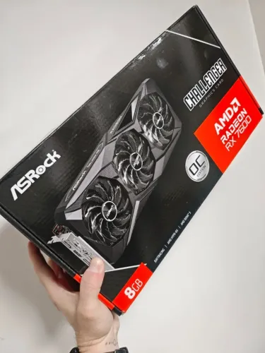 Placa de Video AMD Rx 7600 Asrock Challenger 3-Fan - @LJCEletro