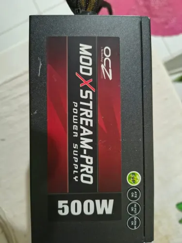 fonte P/ Computador de 500W, modelo OCZ500MXSP.