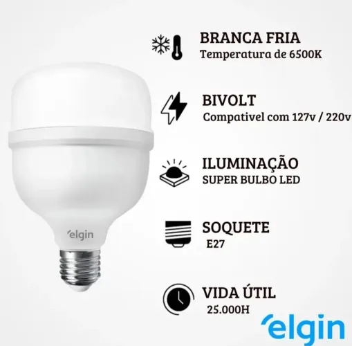  lâmpada Elgim 50w
