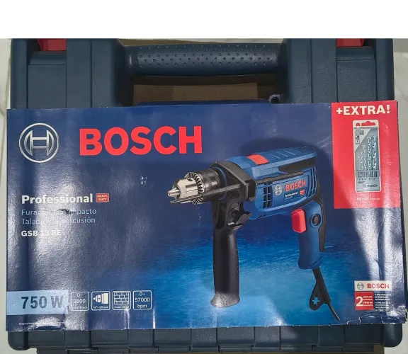 Furadeira de impacto Bosch 750W GSB 13RE - Maleta