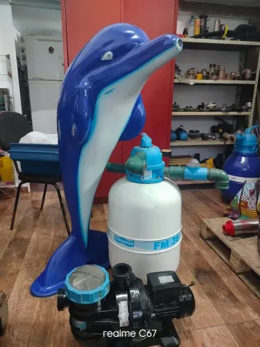 Conjunto Bomba Filtro e Cascata Golfinho