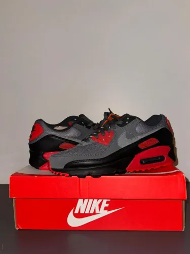 Air Max 90 Preto/Vermelho