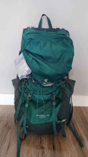 Mochila Trekking Lite Aircontact Deuter 65+10 Litros (NUNCA UTILIZADA) com etiqueta