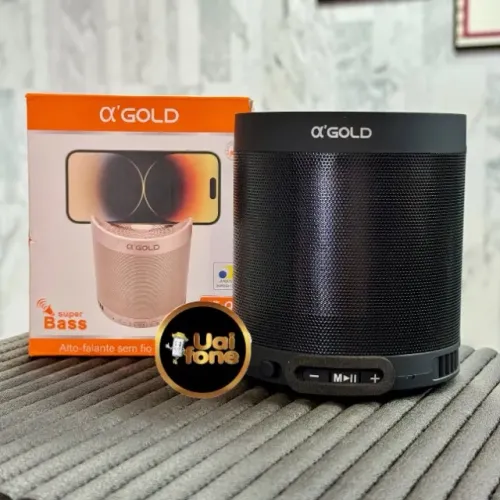 caixa de som Bluetooth portátil da marca A'Gold