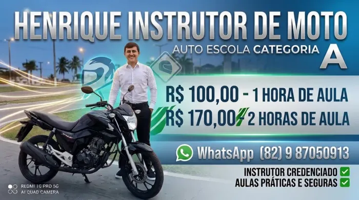 Instrutor categoria A moto