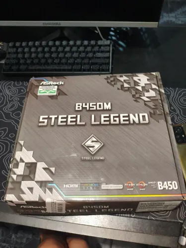 Placa mãe Steel Legend B450m C/Defeito