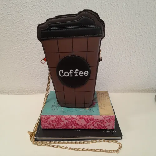 *COPO DE CAFÉ* bolsa pequena divertida