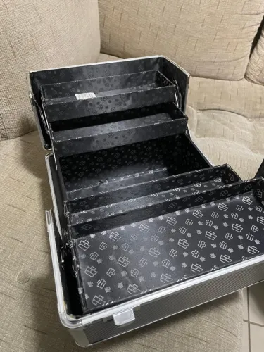 Maleta de Maquiagem CABOODLES Prata/Alumínio