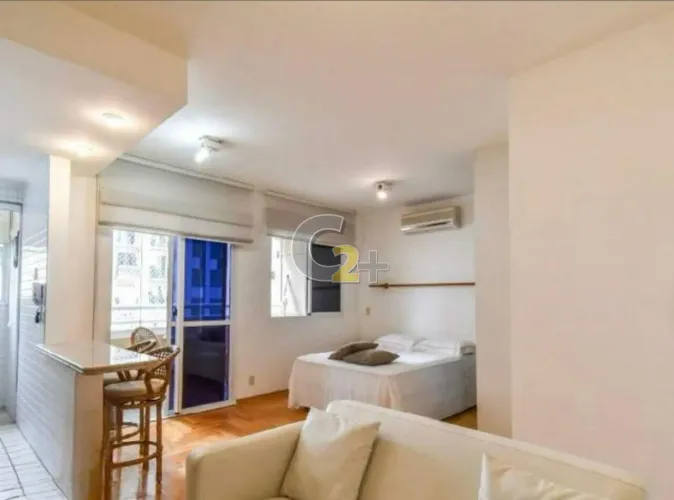 Apartamento mobiliado à venda em Pinheiros com 1 quarto e 1 vaga