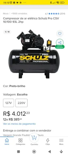 Compressor Schultz 100 l.