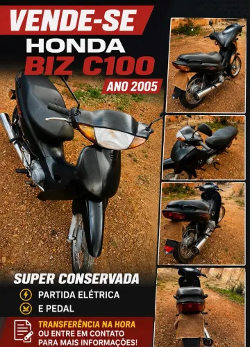 Biz 2005 partida e pedal aproveite