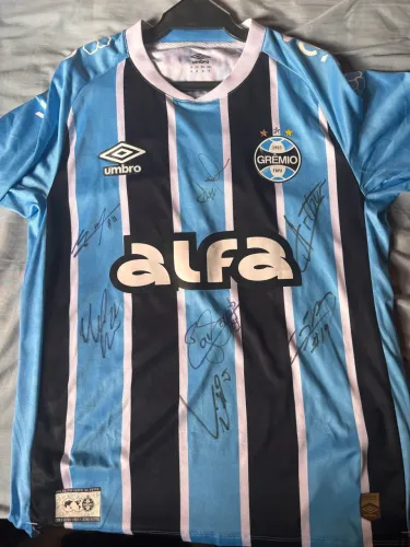 Camisa do grêmio autografada