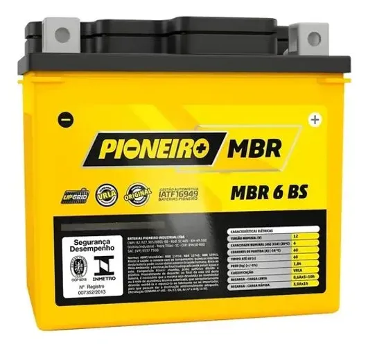 Bateria Pioneiro MBR 6 BS nova