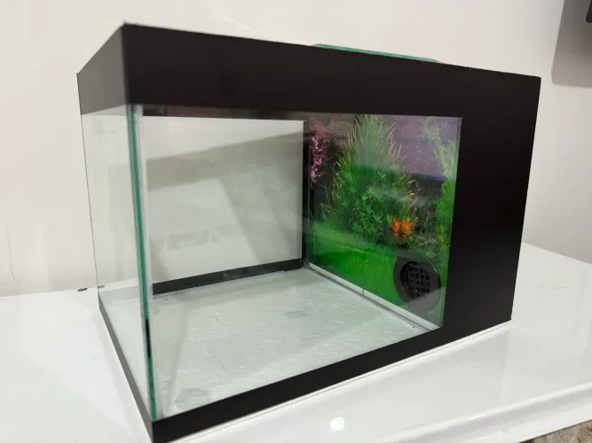 Aquário novo vidro com sump de filtragem lateral 