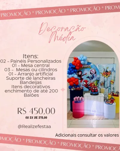 Decoração média 