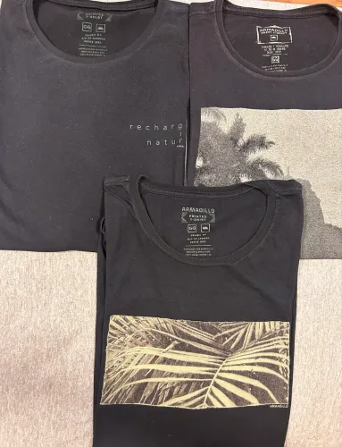 Kit 3 Camisetas Masculinas Armadillo TAM GG