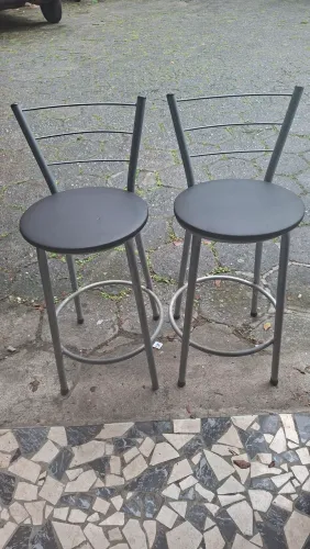 4 Banquetas com encosto para Bistro, Bar