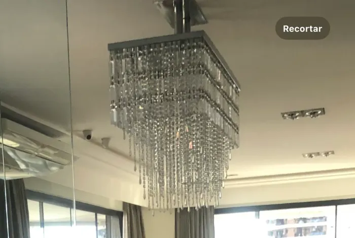 Lustre de 1.20 todo em cristal