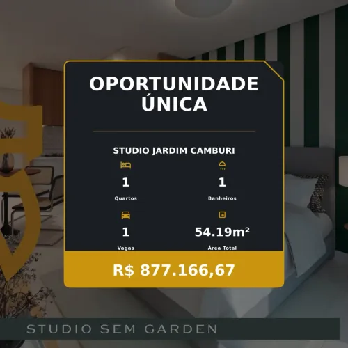 Conforto e Funcionalidade: Studio em Jardim Camburi à Sua Espera