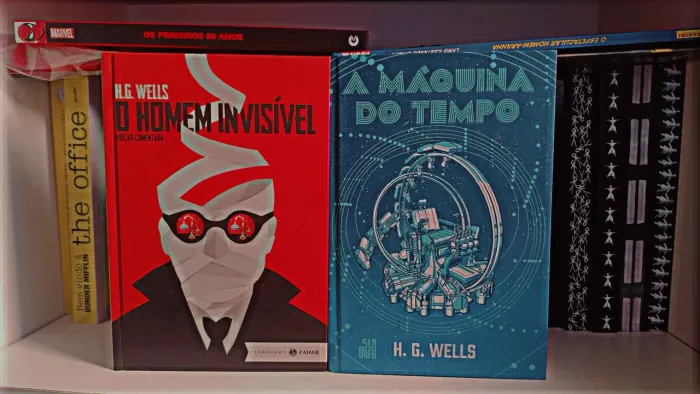 Livros o homem invisível e a máquina do tempo