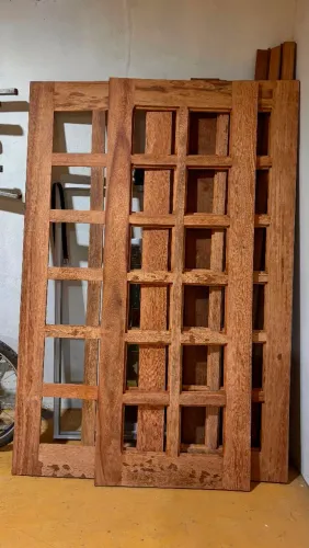 Porta de correr ANGILIN PEDRA completa com caixa e alistar-se e porta de vidro