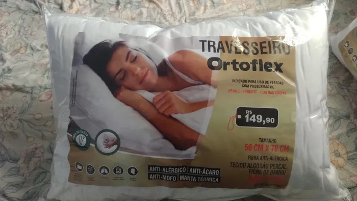 Travesseiro ortoflex,anti alérgico, anti avaro, anti mofo, manta térmica.