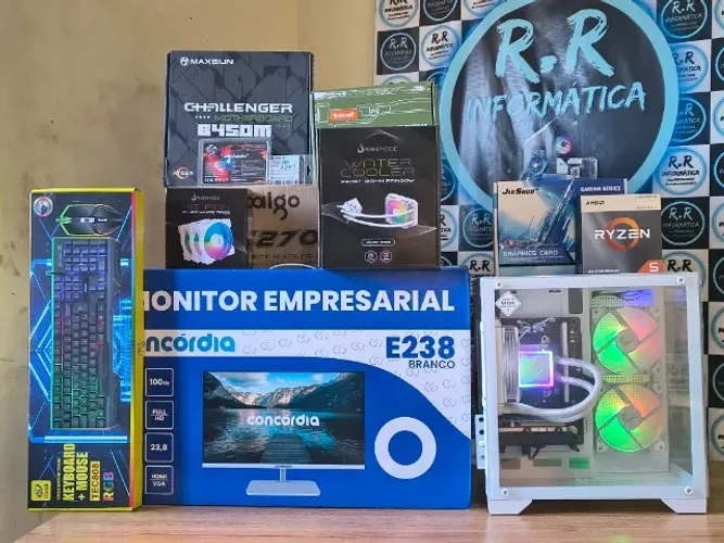 PC GAMER Ryzen, 16GB, SSD-NVME, WiFi, Completo Novo Zero