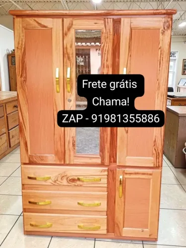 Guarda roupa - de solteiro com espelho novo direto da fábrica!