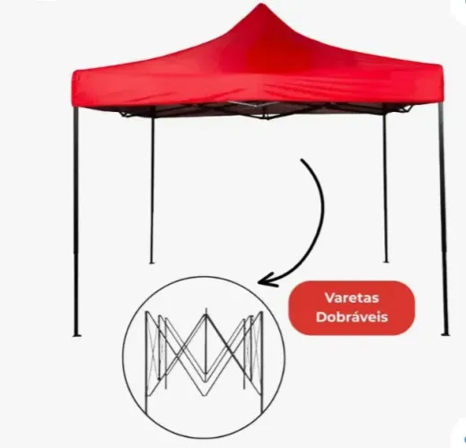 Tenda Sanfonada Pagoda Flex 3x3