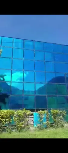 Vidro laminado azul para fachada 