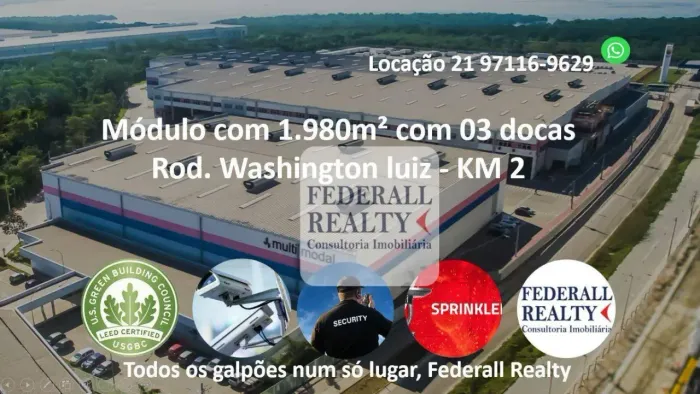 Galpão para alugar, 2000 m² por R$ 55.646,00/mês - Parque Duque - Duque de Caxias/RJ