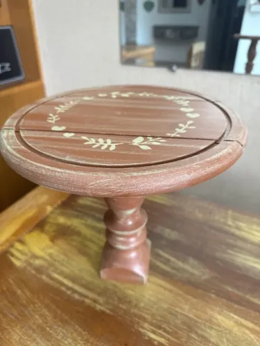 suporte para doces e bolos rústico 28cm