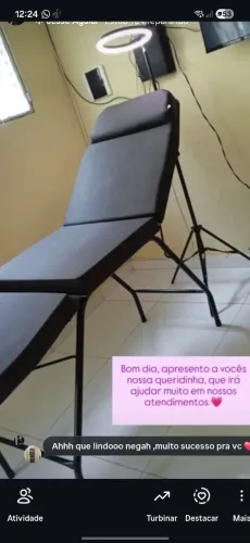 Maca Articulada 3 Posições Preta - Ideal para Estética sobrancelha e Cílios