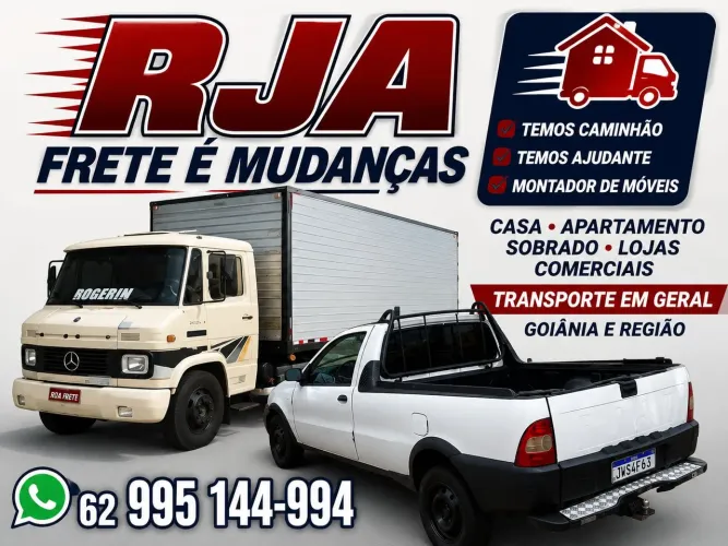 RJA FRETE É MUDANÇAS 62 995 144-994