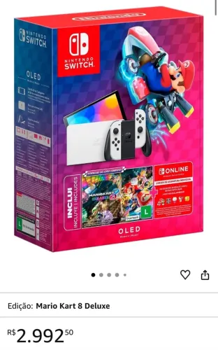 Nintendo, Console + Jogo, Switch OLED Branco