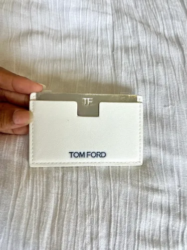 card holder tom ford branco e espelho